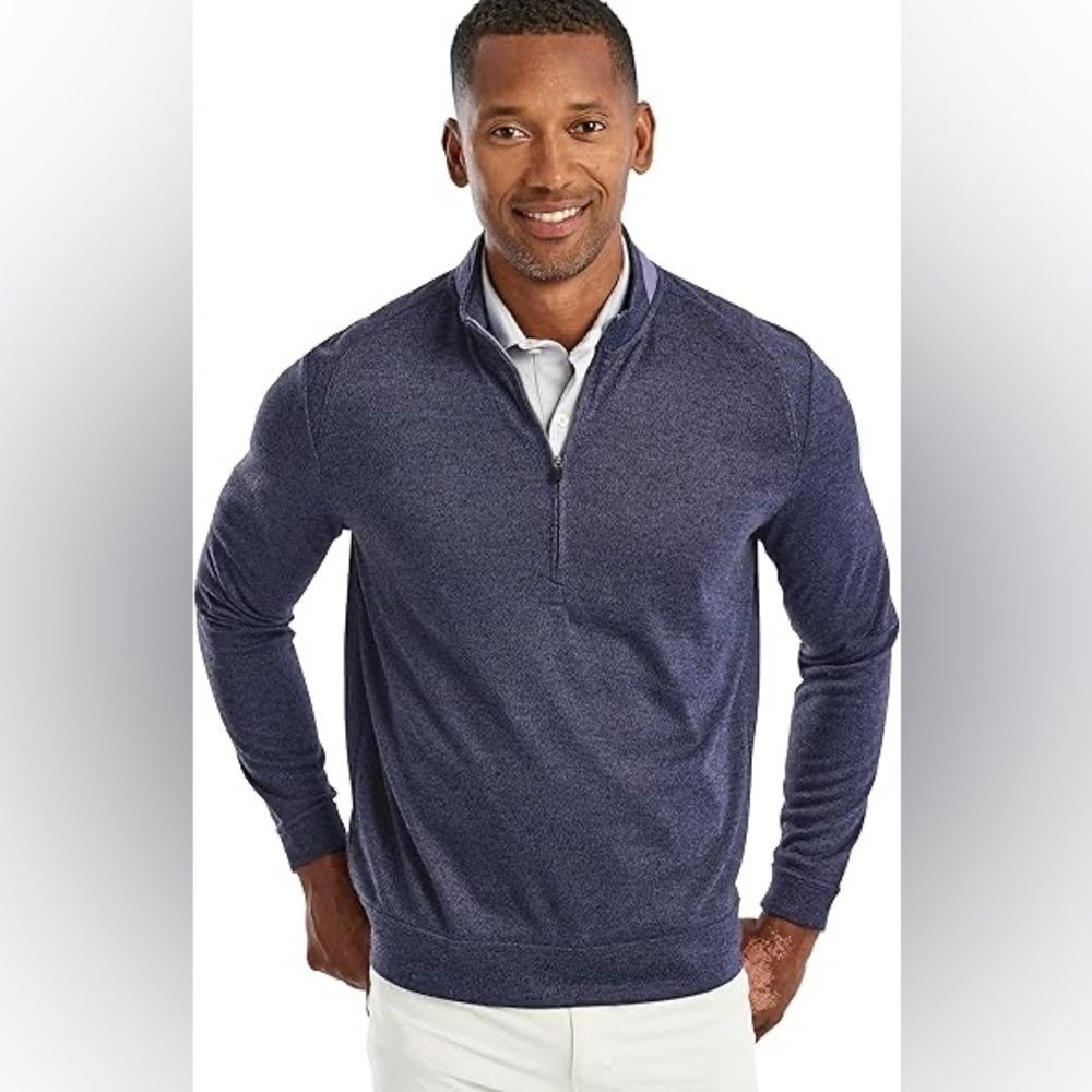 Johnnie-O Purple Jam Reflex Prep-Formance 1/4 Zip Pullover M